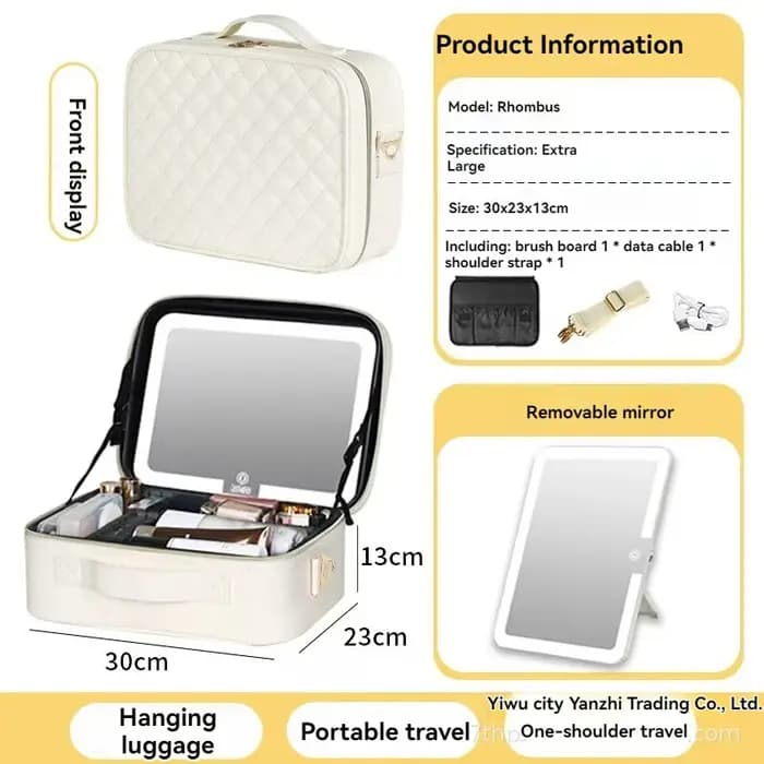 Trousse de Maquillage LED Portable Haut de Gamme : Organisateur