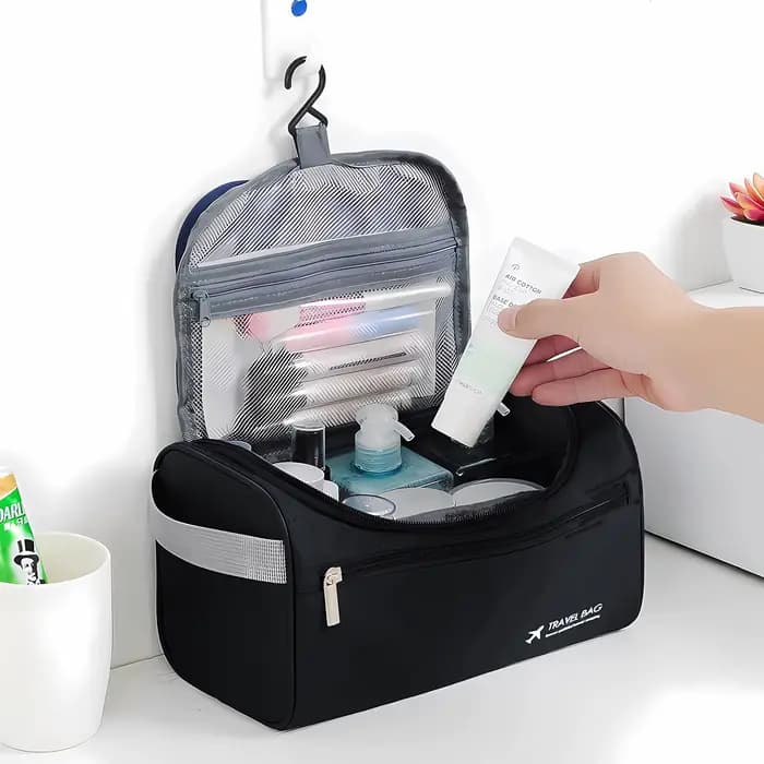 Organisateur de trousse de toilette de voyage suspendue et Kit Dopp d'hygiène de salle de bain avec crochet pour