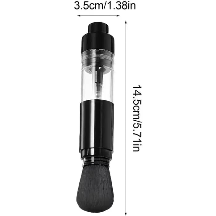 Pinceau à poudre rechargeable pour poudre libre, pinceau de maquillage de voyage, applicateur, pinceaux de maquillage réutilisables pour Contour de Blush en poudre