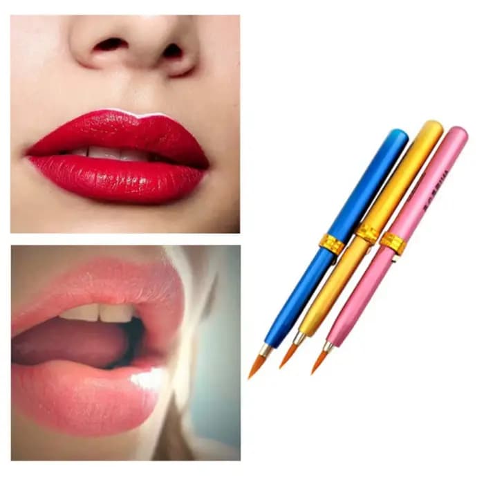 Pinceaux de maquillage portables rétractables pour lèvres