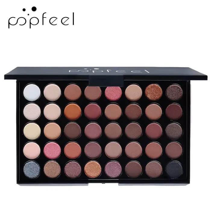 Palette de poudre mate scintillante imperméable, Kit de cosmétiques, crayon à sourcils, stylo Eyelin