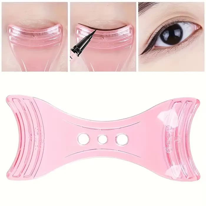Outil d'assistant de cils à Triple fonction 3D, Guide applicateur de Mascara, Assistant d'eye-liner,