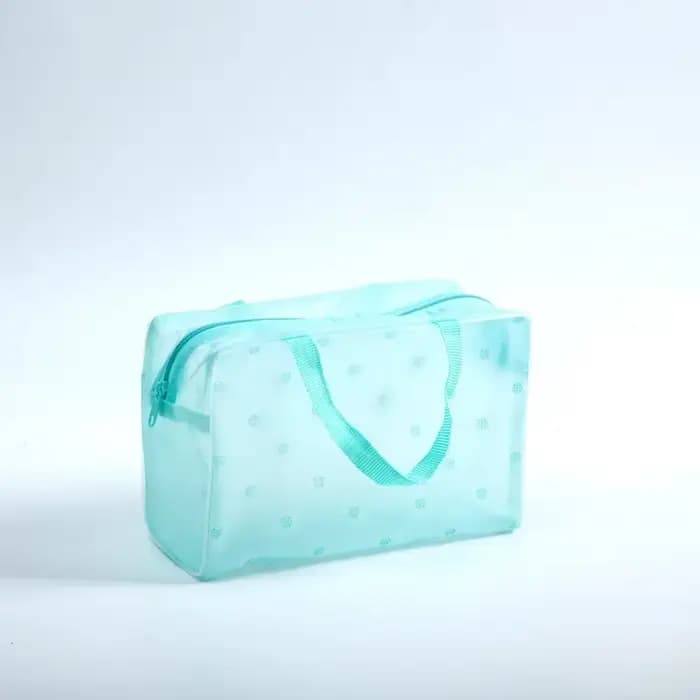Trousse de toilette transparente en PVC pour femme