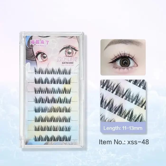 HAIYANLL 48 grappes grande capacité sans colle faux cils Style fille coréenne