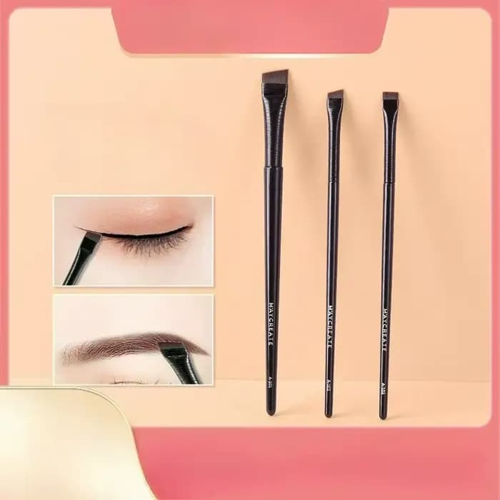 Pinceau Eyeliner Plat Biseauté Extrêmement Fin pour Sourcils