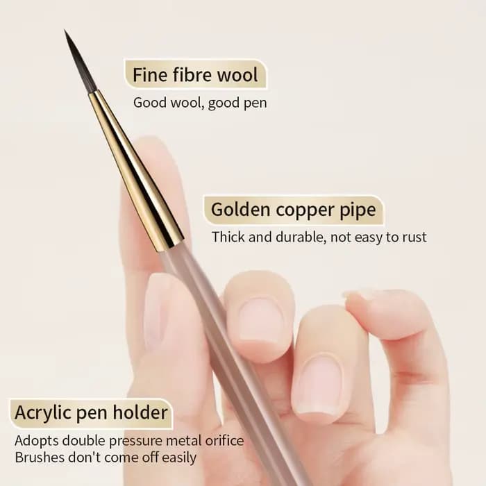 RS Nail Art peinture pinceau lignes acryliques stylo rayures grille fleur papillon dessin aquarelle pinceaux bricolage Design manucure outils