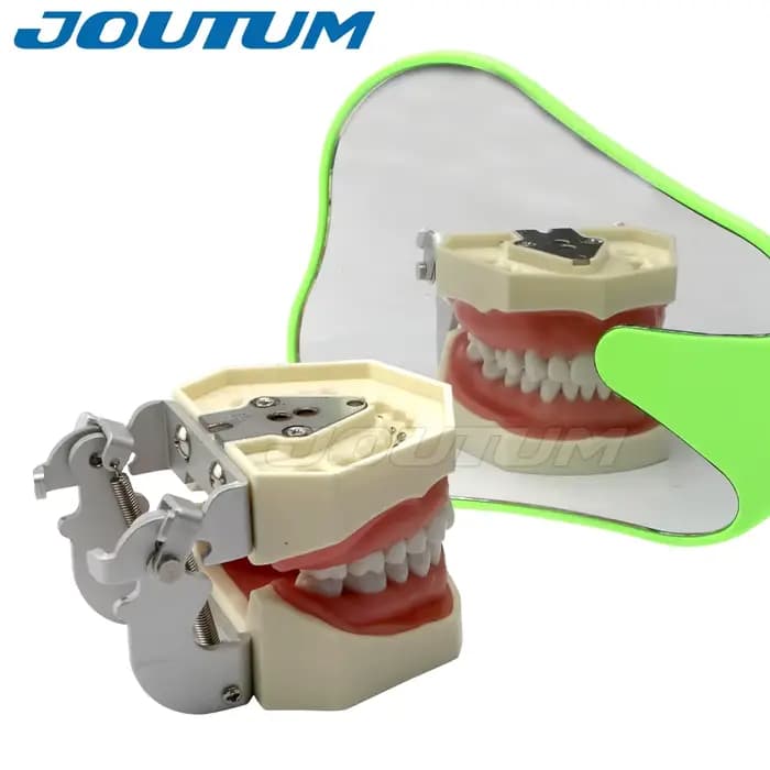 Miroir buccal dentaire en forme de dent avec poignée