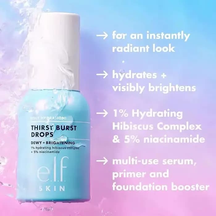 Spray fixateur elfe, fond de teint liquide éclaircissant