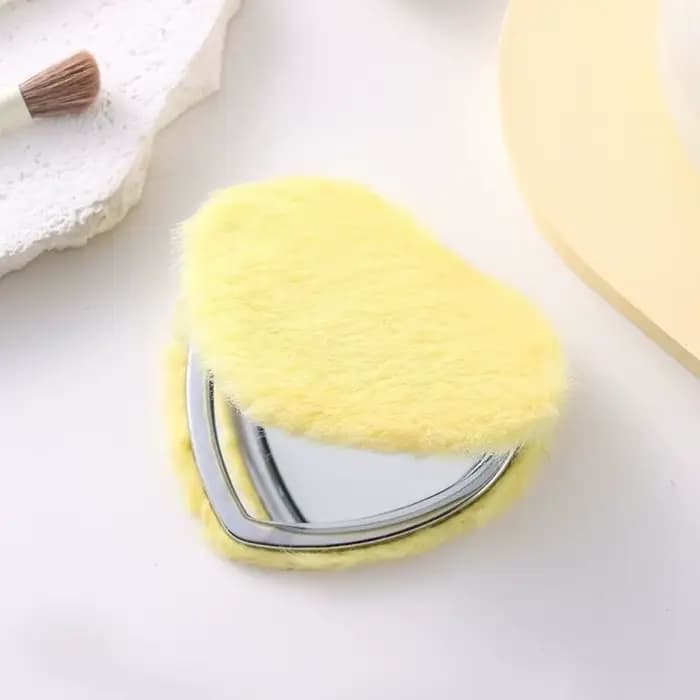 Miroir de maquillage pliable double face, mini miroir de poche de voyage, miroir portable élégant, c