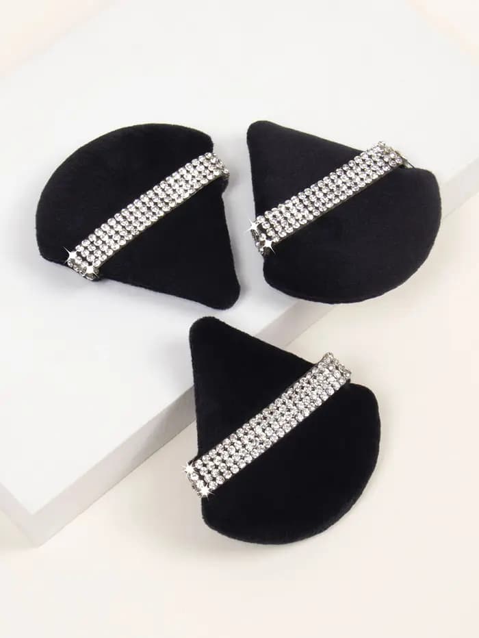 3 diamant Triangle poudre bouffée visage maquillage outil éponge velours doux lisse beauté