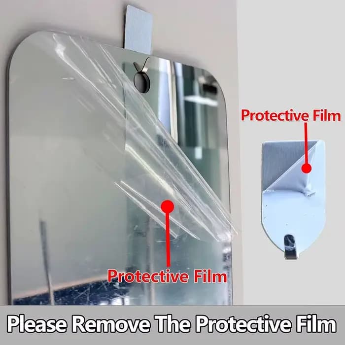Miroir de douche en plexiglas incassable sans buée
