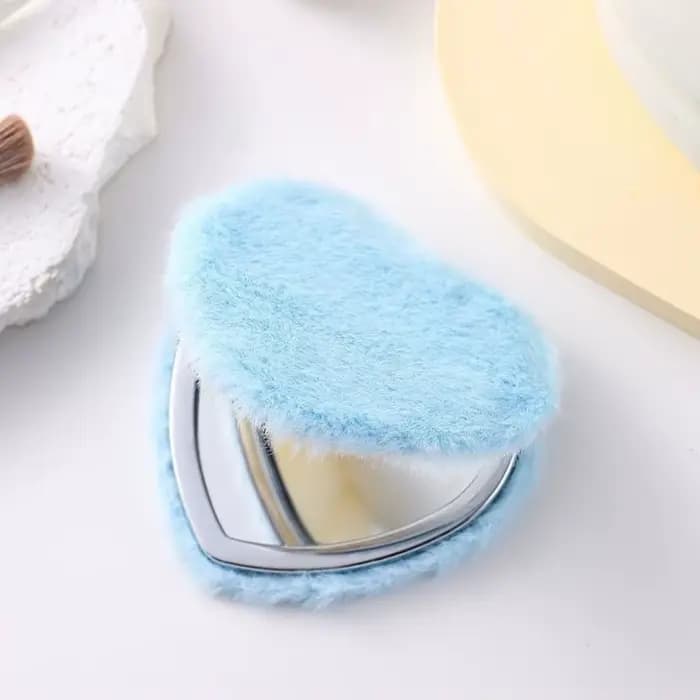 Miroir de maquillage pliable double face