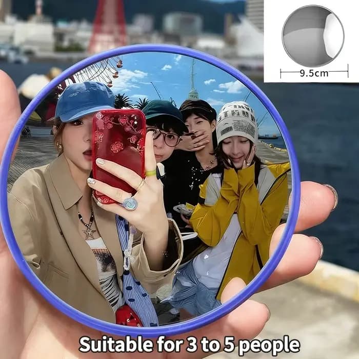 Miroir convexe rond de voyage