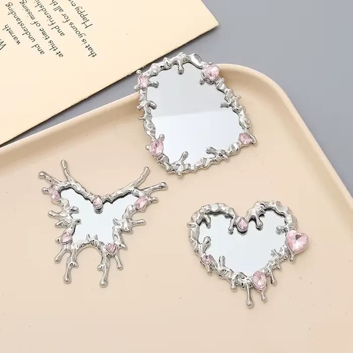 Miroir de maquillage liquide accessoire réflecteur haut de gamme pour la beauté quotidienne romantique
