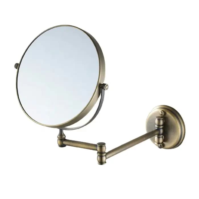 Miroir cosmétique mural antique de miroir de salle de bain avec le bras rétractable