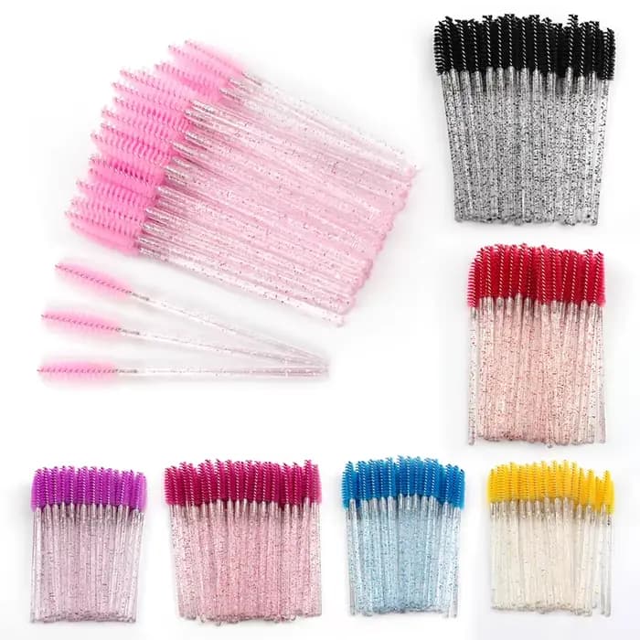 5/50 pièces brosses à cils brosse à sourcils outils d'extension de faux
