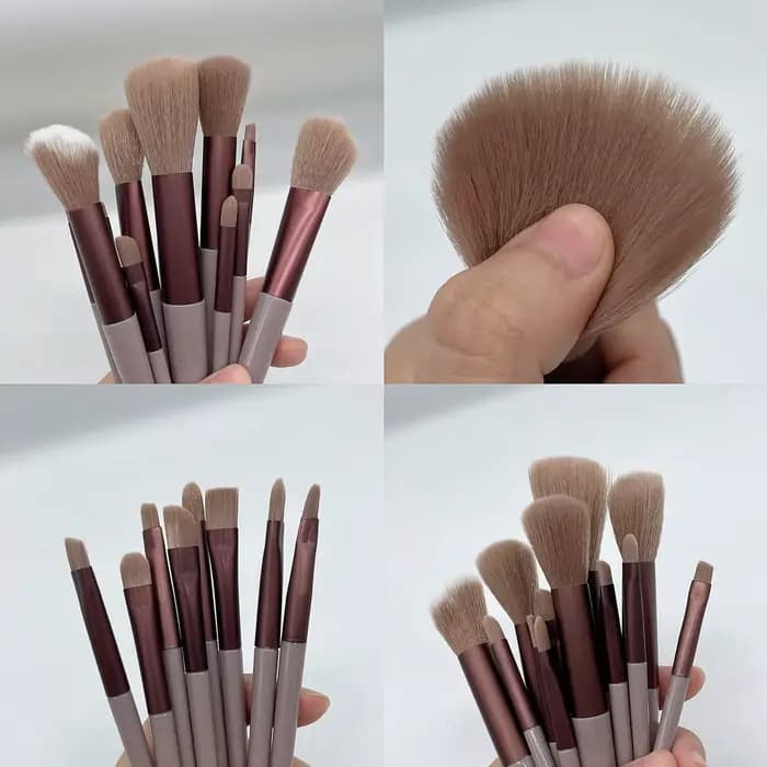 Ensemble de pinceaux de maquillage doux pour femmes, fard à barrage, fond de teint, pinceau cosmétiq