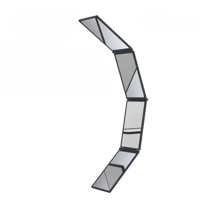 Miroir pliable réglable à trois volets pour la coiffure