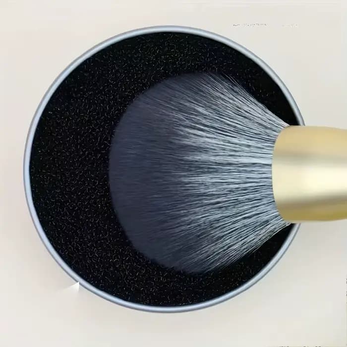 Boîte de nettoyage pour pinceaux de maquillage - Éponge