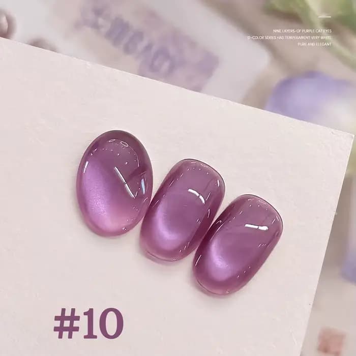 1-12 pièces TC populaire violet oeil de chat vernis à ongles Gel ensemble UV Gel tremper les ongles