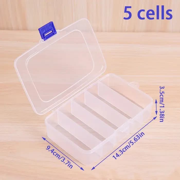 Pinces à cheveux en plastique portables transparentes à 5/6 grilles