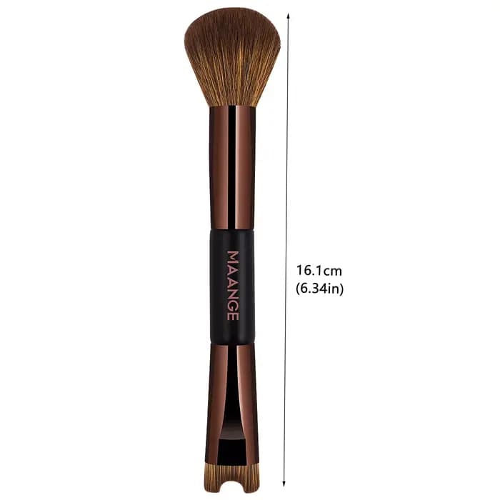 MAANGE Double tête fond de teint Contour du nez pinceau de maquillage en forme de U Modification fac