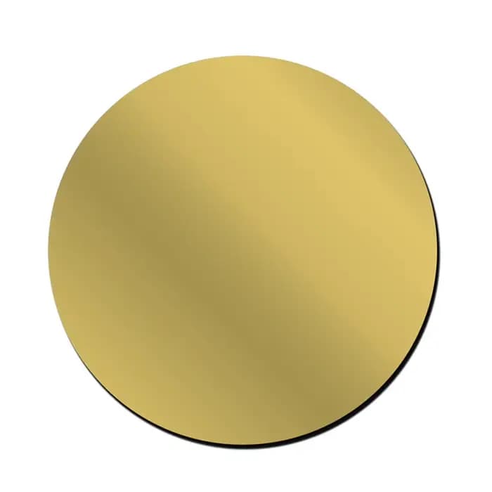 Mini Miroir Autocollant Mural Rond en Acrylique, 10-30cm, Décoratif, Auto-Adhésif, Or Argent, pour M