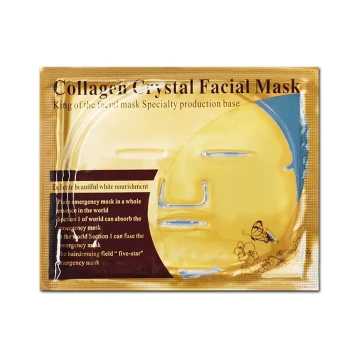10 pièces cristal collagène or masques faciaux beauté soins de la peau grand masque Anti-âge hydrata