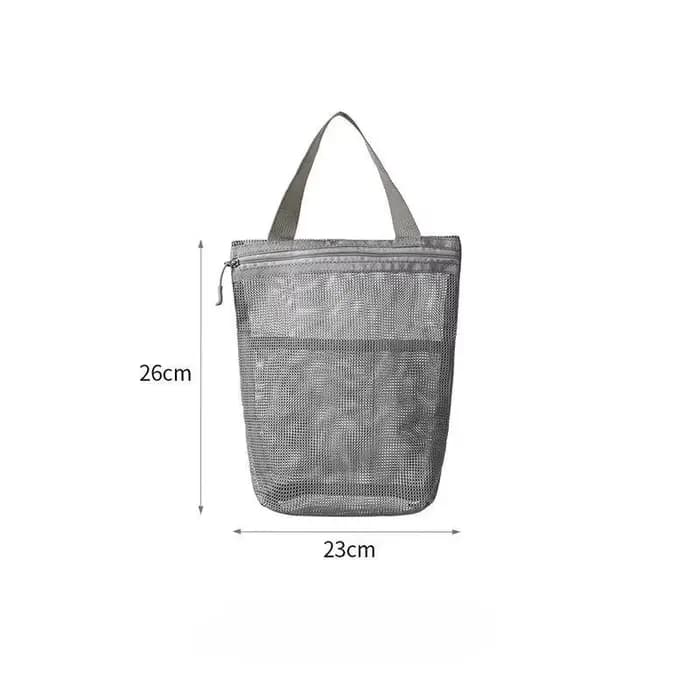 Trousse de toilette de voyage en maille à séchage rapide – Grande capacité, suspendue, organisateur
