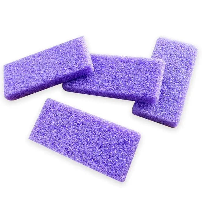 80 pcs/lot violet pied pierre ponce dissolvant de peau morte éponge pieds outils de soin pied talon