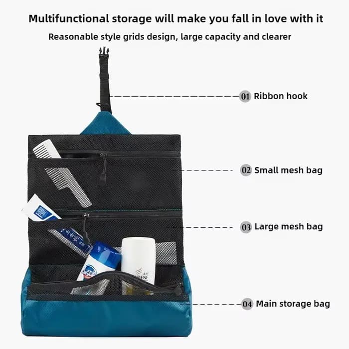 Trousse de toilette Portable pliable pour hommes