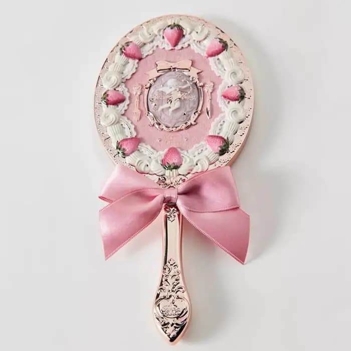 Miroir a Main Flower Knows Strawberry Cupid Esthetique Douce Romantique