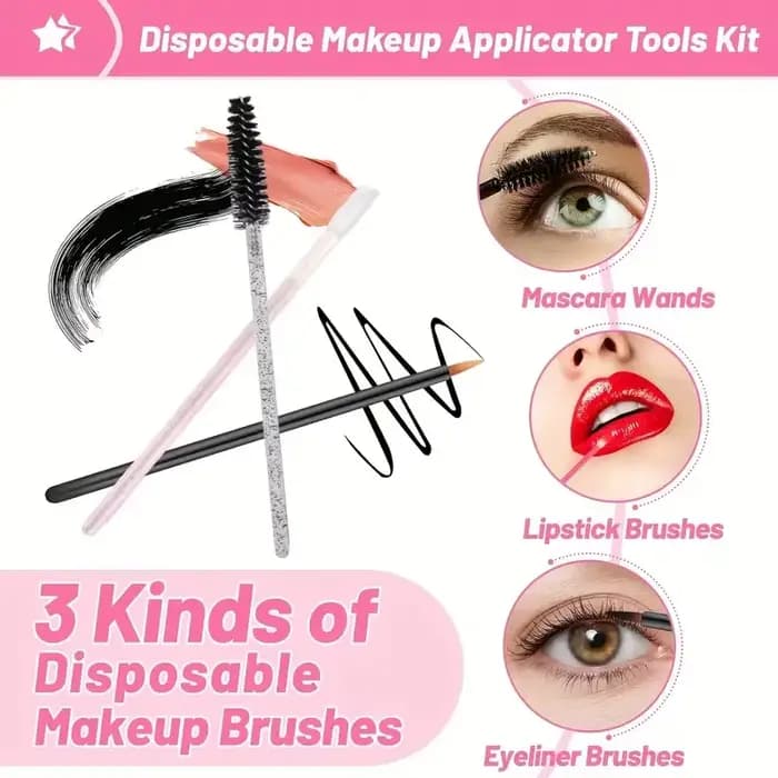 80 pièces ensemble de pinceaux de maquillage professionnel boîte sourcils cils lèvres brosses épingle à cheveux Micro