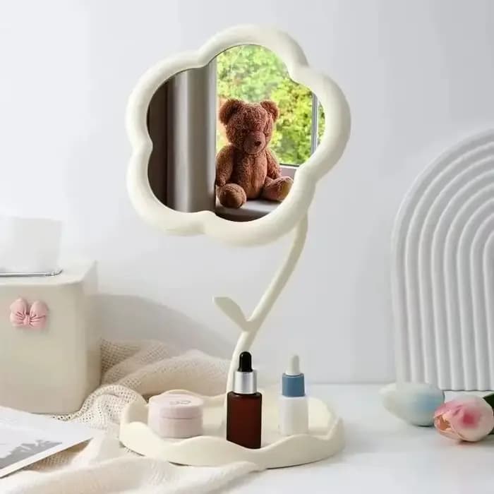 Miroir de bureau floral