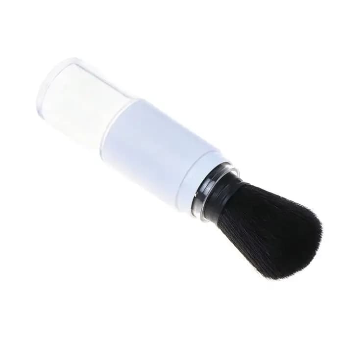 Pinceau à poudre en vrac rechargeable, poils synthétiques doux et denses, housse de protection pour les retouches quotidiennes du maquillage en voyage, 1 pièce