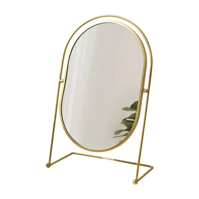 Miroir de maquillage nordique en fer