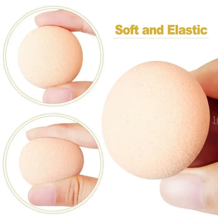 Ensemble d'éponges de maquillage 3 pièces avec poignées – 3 formes uniques