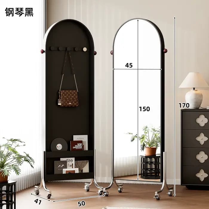 Miroir Design Unique irrégulier pour adolescentes, maquillage de luxe, moderne, salon, noir, décorat