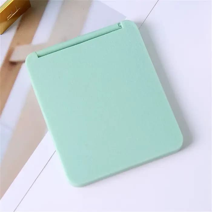 Miroir de maquillage rectangle double face, portable, pliant, poche, cosmétique, tenant plusieurs do