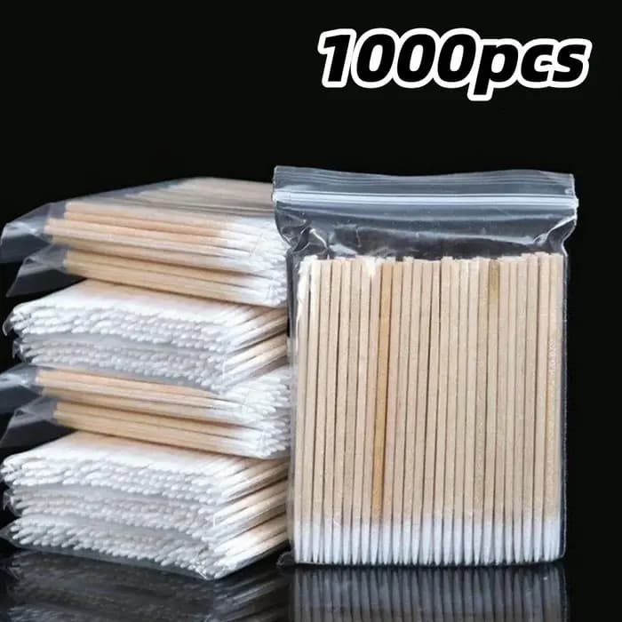 100/300/500 ongles pointe en bois coton-tige bourgeons jetable Ultra-détail correcteur dissolvant de vernis