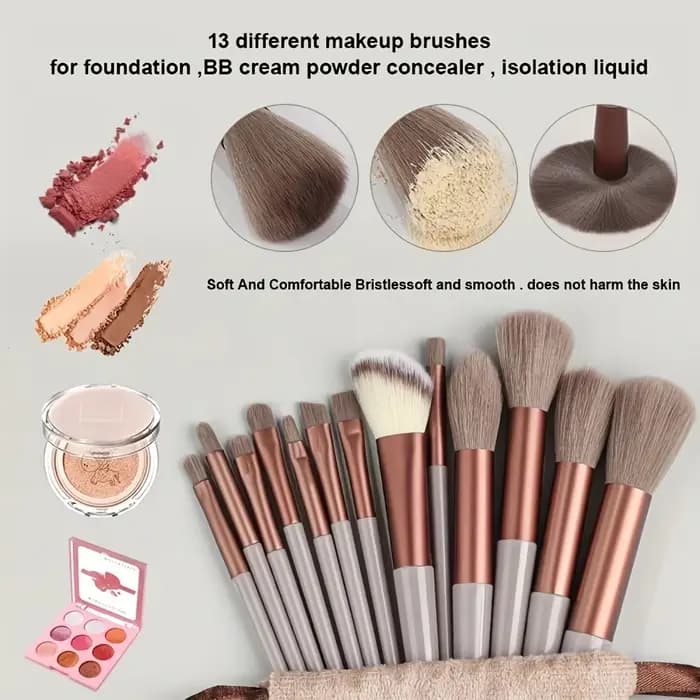 Ensemble de pinceaux de maquillage synthétiques doux de qualité supérieure