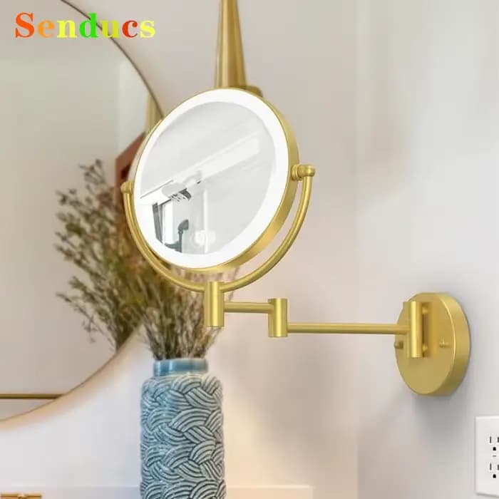 Miroirs de salle de bains Led or brossé