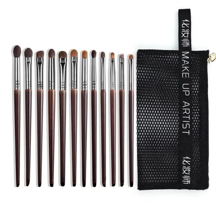 OVW 9/12 pièces Panceau Maquillage yeux cheveux naturels pinceaux