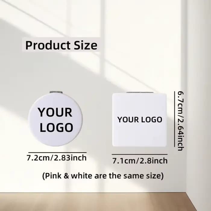 【Logo personnalisé】 50 pièces miroir en cuir PU