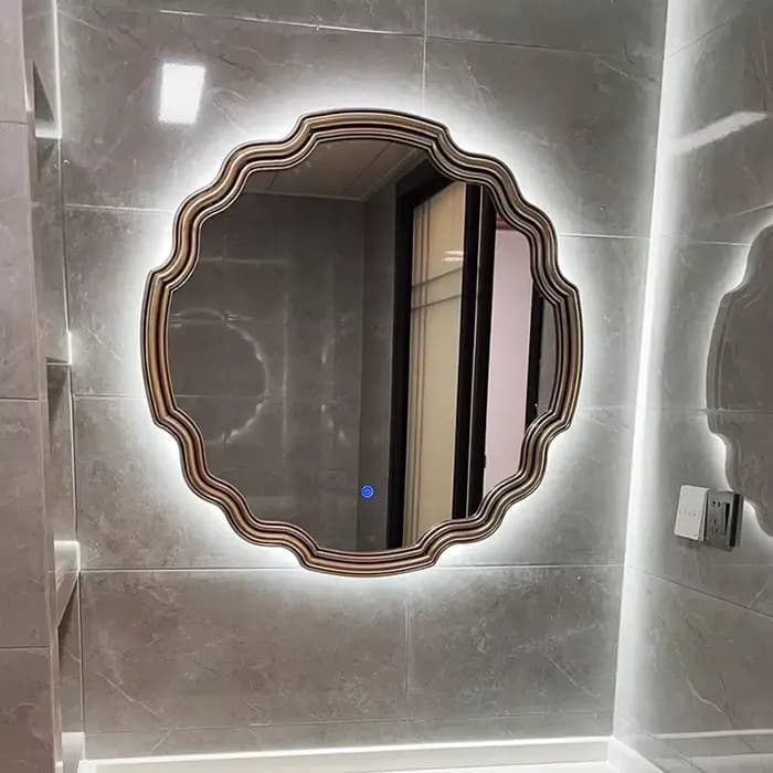 Miroir d'accent irrégulier de luxe de Style chinois