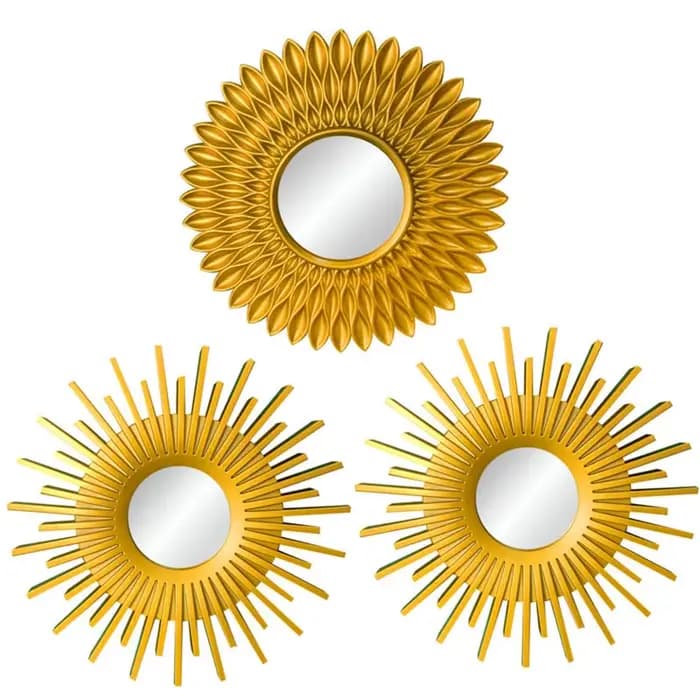 Miroirs dorés pour décoration murale