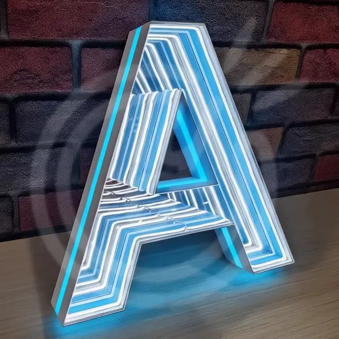 Miroir infini LED 3D personnalisé