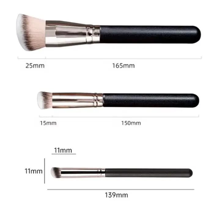 Pinceaux de maquillage pour fond de teint et anti-cernes synthétiques