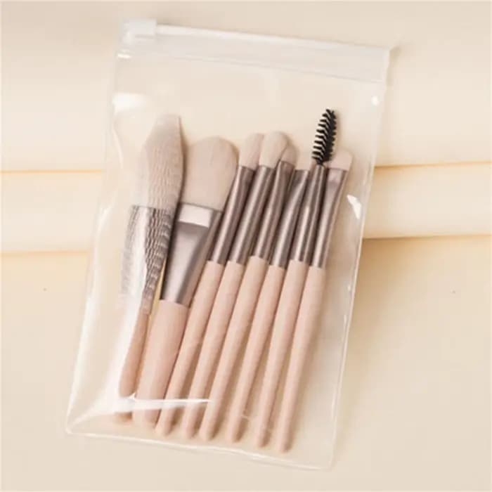 Ensemble de pinceaux de maquillage doux et moelleux, 8 pièces, pour cosmétiques, fond de teint, fard