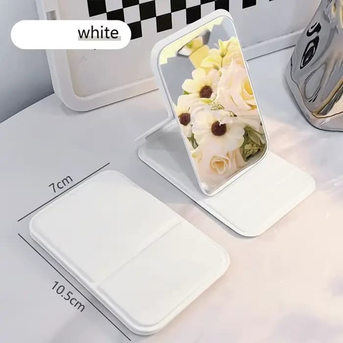 Miroir de maquillage portable pliable pour filles, miroir de maquillage haute définition, mini miroi